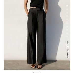 Zara Wide Sgraight Leg Trousers/Pants